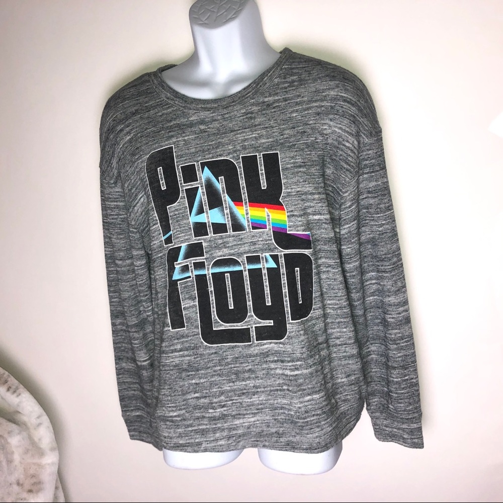 Pink Floyd Sweat Top Gray Large